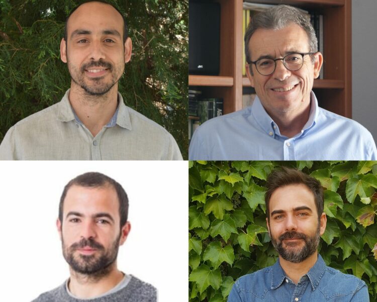Jaime Vila-Traver (i) y Manuel González, arriaba, y Eduardo Aguilera (i) y Juan Infante