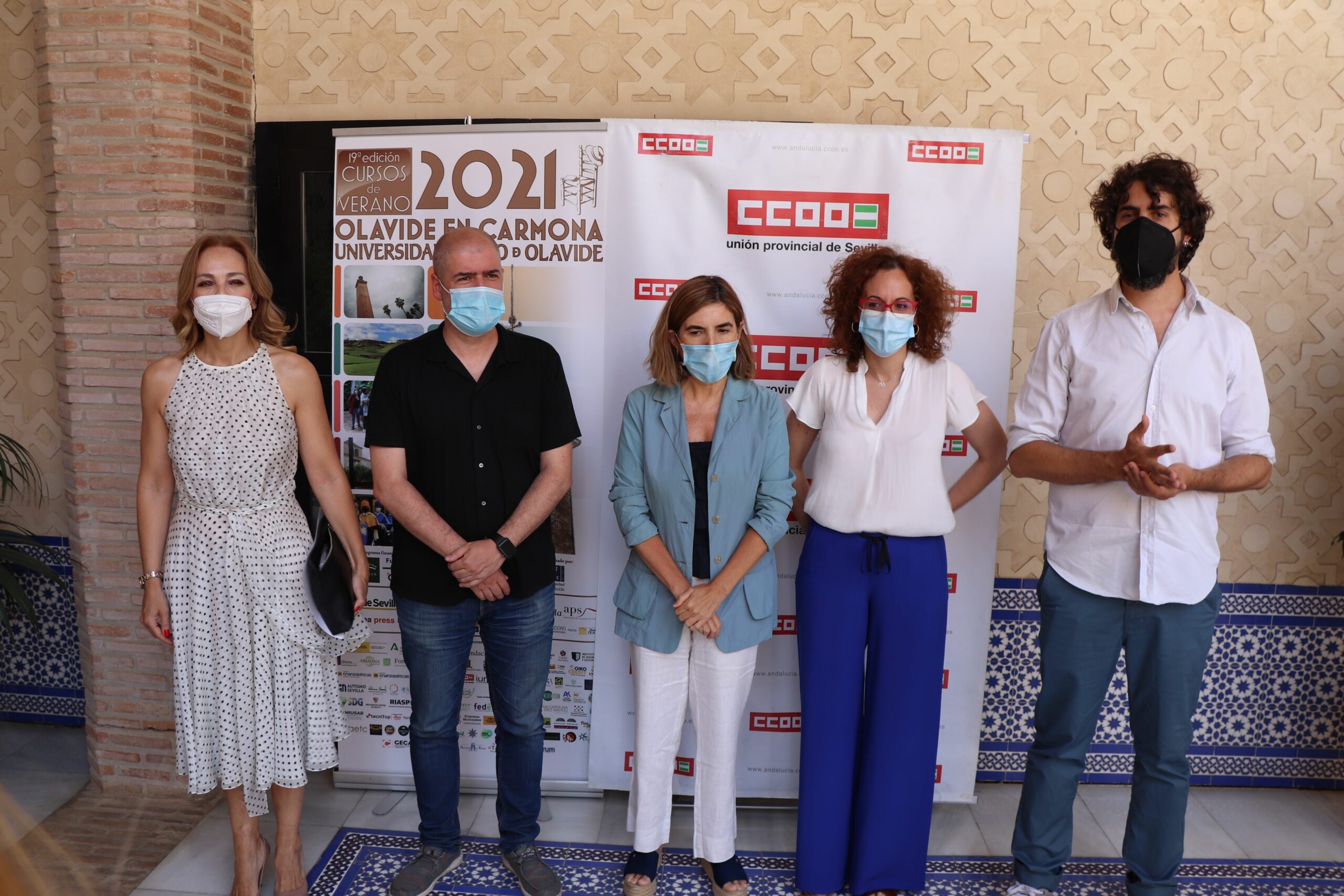 Rocío Reinoso, Unai Sordo, Rocío Blanco, Nuria López y Carlos Aristu