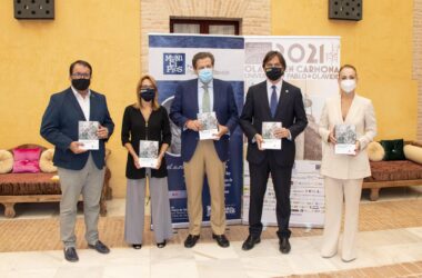 Desde la izquierda, Juan Ávila, Laura López, Luis Jesús García-Lomas, Francisco Oliva y Rocío Reinoso