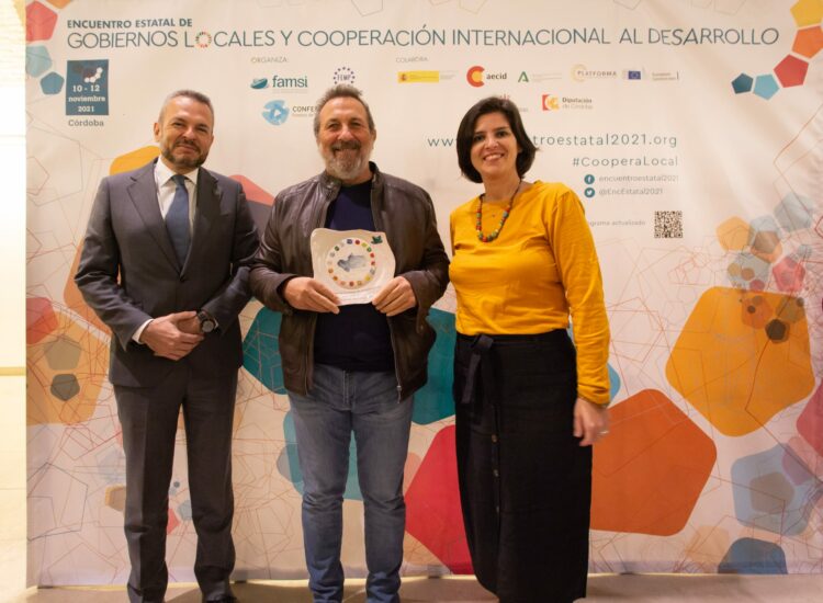 David Cobos, Luis Villagarcía y Noelia Cameron