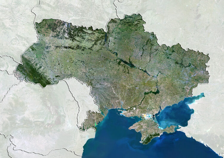 Mapa de Ucrania