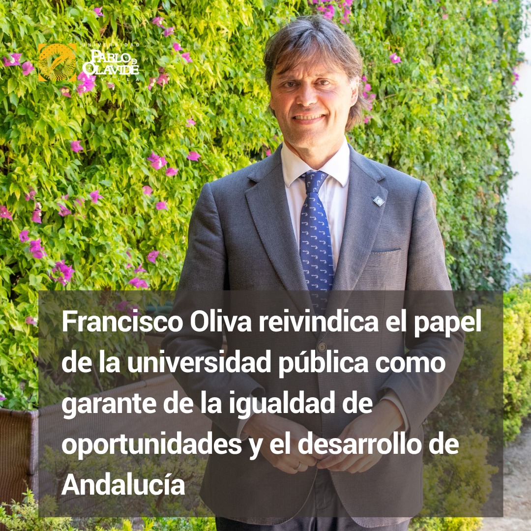 🎓 El rector de la Universidad Pablo de Olavide y portavoz de las Universidades Públicas de Andalucía @pacooliva.upo, ha participado en el I Encuentro de Rectores y Presidentes de Consejos Sociales de Andalucía, celebrado en el marco de los Cursos de Verano de la UPO en Carmona.

Durante el taller «Andalucía universitaria: gobernanza, innovación y futuro», ha reflexionado sobre algunos de los grandes retos que afronta la universidad pública: la financiación, la gobernanza, la adaptación a las nuevas demandas sociales y productivas, y el impacto de tecnologías emergentes como la inteligencia artificial.

💬 «La Andalucía que conocemos hoy sería inimaginable sin el papel de las universidades públicas», ha destacado, subrayando además su contribución al desarrollo económico y social de la comunidad.

🤝 Como portavoz de las Universidades Públicas de Andalucía, también ha puesto en valor la cooperación entre universidades como una de las claves para fortalecer el sistema universitario andaluz y afrontar con mayor solidez los desafíos del futuro.

🔗 Enlace a la noticia completa en el link de la Bio.

#OlavideCarmona #CursosDeVerano #UniversidadPública #Andalucía #EducaciónSuperior