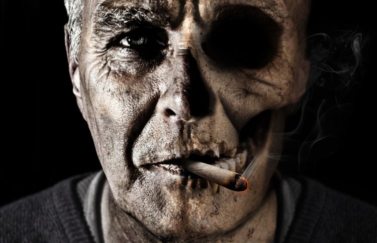ilustración sobre los efectos nocivos del tabaco