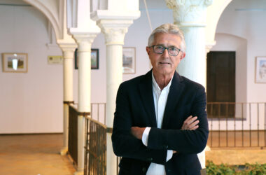Rafael Rodríguez en la sede de la UPO en Carmona