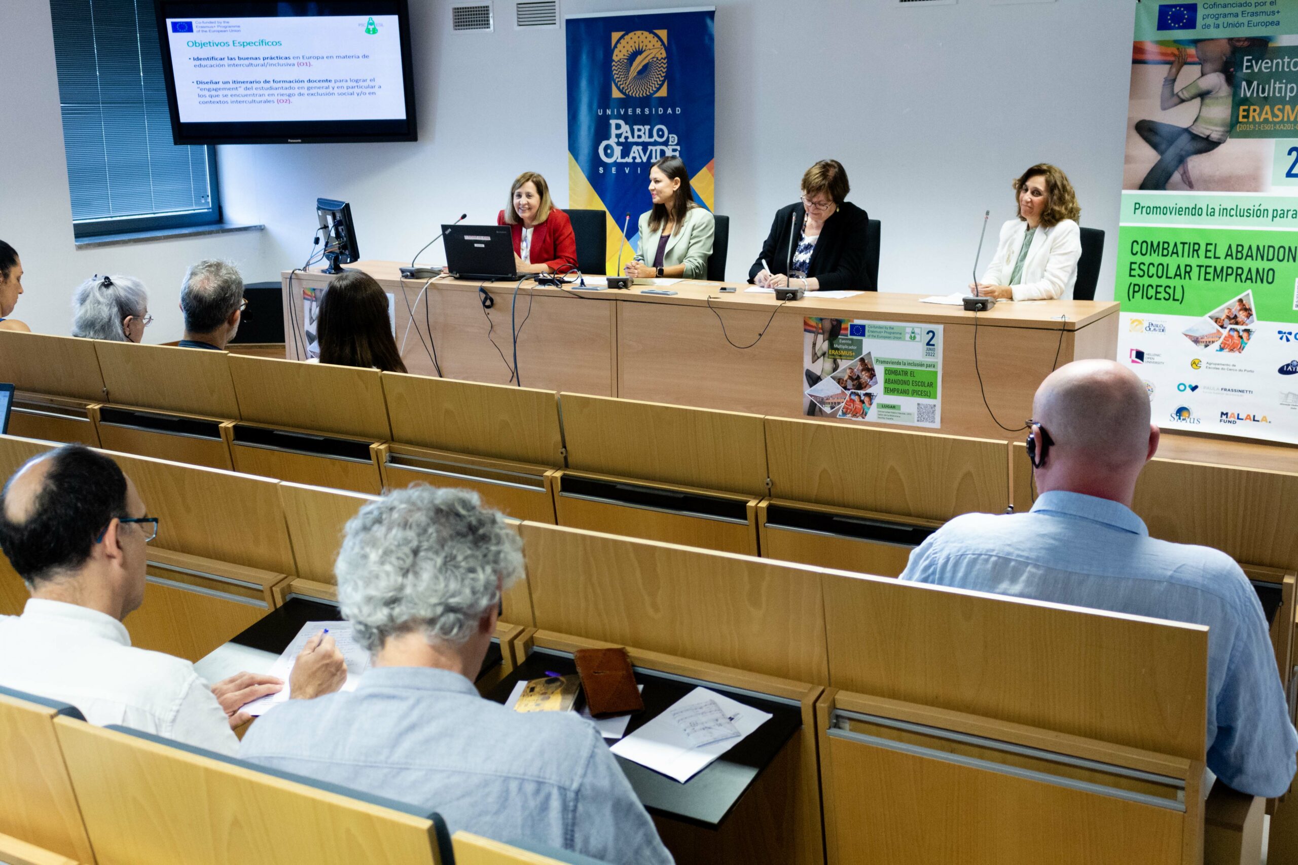 Desde la izquierda, Rosa Mª Rodríguez, Marián Morón, Purificación Llaquet y María José Eslava