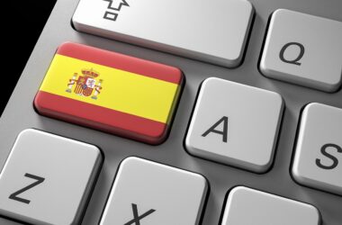 teclado con botón de español