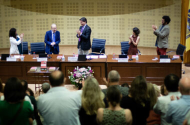 Rosario Moreno, Juan Fernández, Francisco Oliva, María Crego y Alberto Marina