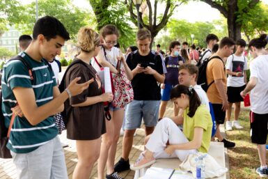 estudiantes en la UPO durante la PEvAU