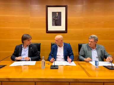Francisco OIiva, Francisco Rodríguez y Guillermo Domínguez