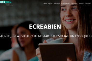 portada de la web de ECREABIEN (joven emprendedora)