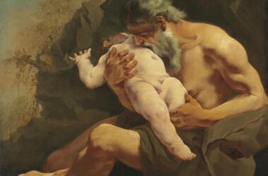 Saturno devorando a su hijo (Giulia Lama, 1735).