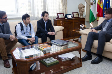 Luis Merino, Randy Gómez, Satoshi Shigemi y Francisco Oliva