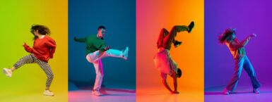 jóvenes bailando danza urbana