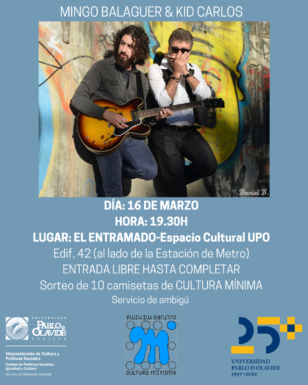Mingo Balaguer & Kid Carlos: 16 de marzo a las 19h30