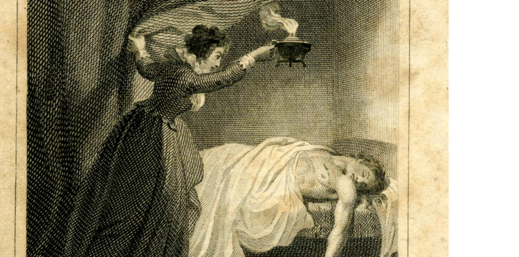 Emily descubre un cadáver en ‘Los misterios de Udolfo’ (1794), de Ann Radcliffe.