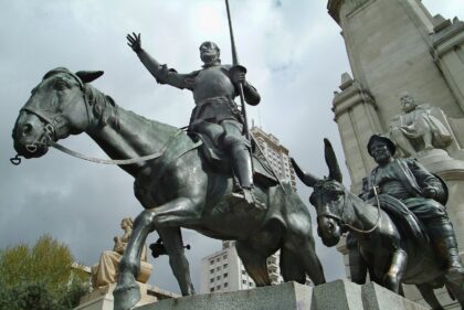Estatua de Don Quijote y Sancho Panza (Plaza de España, Madrid)