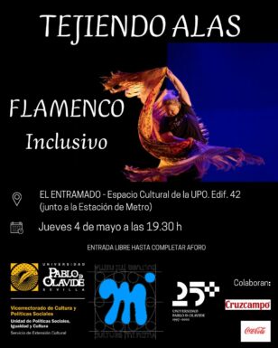 Tejiendo Alas, Flamenco inclusivo, el 4 de mayo a las 19:30 en la UPO
