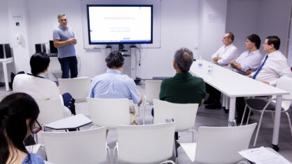 Carlos Santos presenta ENACH Harmfuldrugs, línea de investigación del grupo Biocel