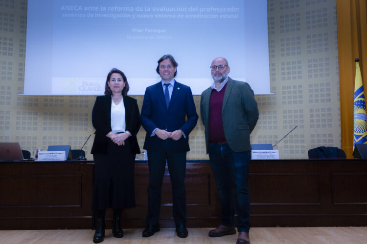 Pilar Paneque, Francisco Oliva y Ángel Delgado