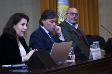 Pilar Paneque, Francisco Oliva y Ángel Delgado