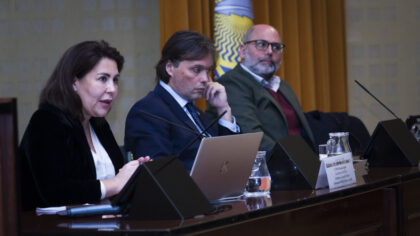 Pilar Paneque, Francisco Oliva y Ángel Delgado