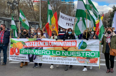 Protesta de agricultores