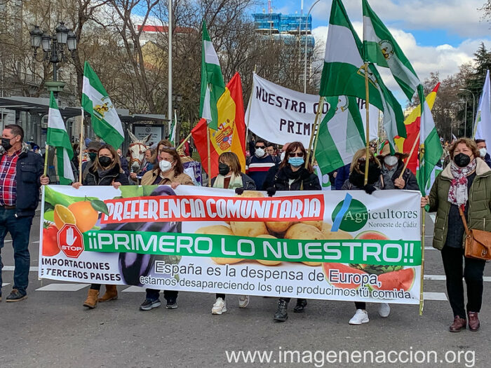 Protesta de agricultores