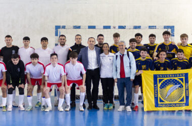 Los equipos de Fútbol Sala de la UPO y la UHU