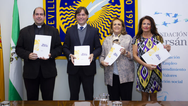 Andrés Pablo Guija, Francisco Oliva, Concepción Yoldi y Ana María Soler 