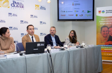 Victoria Tirsa Hervás, Antonio Fernández, David Cobos y Elena Blasco en la presentación de la VIII Carrera Popular