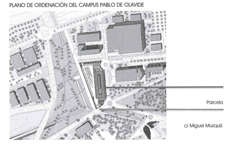 Parcela del campus donde estará situado el INTCF