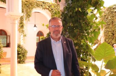 Ramón Peche Villaverde en la sede de la UPO en Carmona.