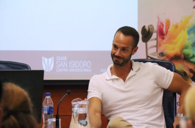 Álvaro Rodríguez durante el curso ‘El abordaje de la patología del dolor a través de la fisioterapia’