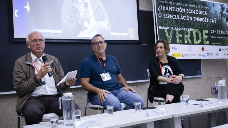Francisco Casero, Luis Villagarcía y Berta Caballero en la inauguración de las Jornadas