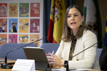 Marián Morón durante la presentación del Plan de Acción para la Agenda 2030