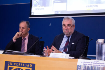 Jesús Ramos Prieto y César Hornero Méndez en un momento de la presentación.