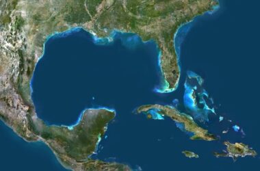 Golfo de México, vista satelital