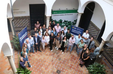 Responsables del Curso en la sede del Instituto Andaluz del Flamenco