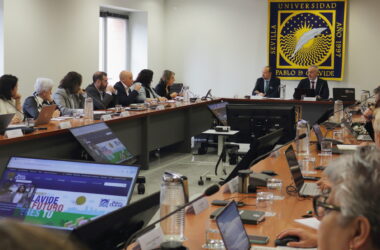 Mesa Sectorial andaluza del PTGAS reunida en el Rectorado de la UPO