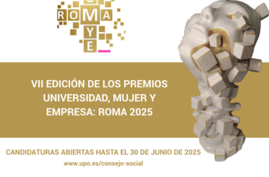 Premios Universidad, Mujer y Empresa: ROMA 2025 (cartel con la imagen de la estatuilla que se entrega en los Premios)