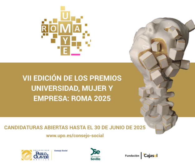 Premios Universidad, Mujer y Empresa: ROMA 2025 (cartel con la imagen de la estatuilla que se entrega en los Premios)