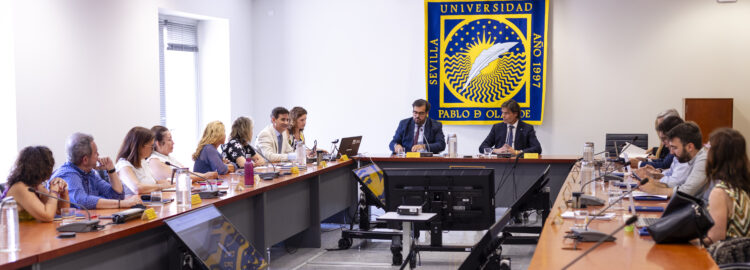 Sesión del Consejo Social celebrada esta tarde en el Rectorado