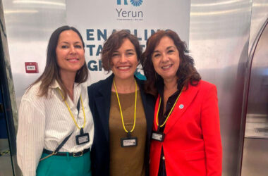 MArián Morón, Lina Gálvez y Antonia Jiménez en la YERUN 10th Anniversary Conference