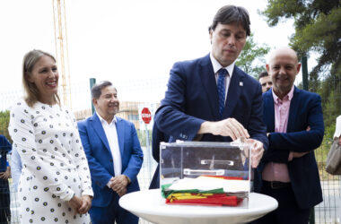 Lorena Garrido, Juan R. Tejedo, Francisco Oliva y Francisco Rodríguez