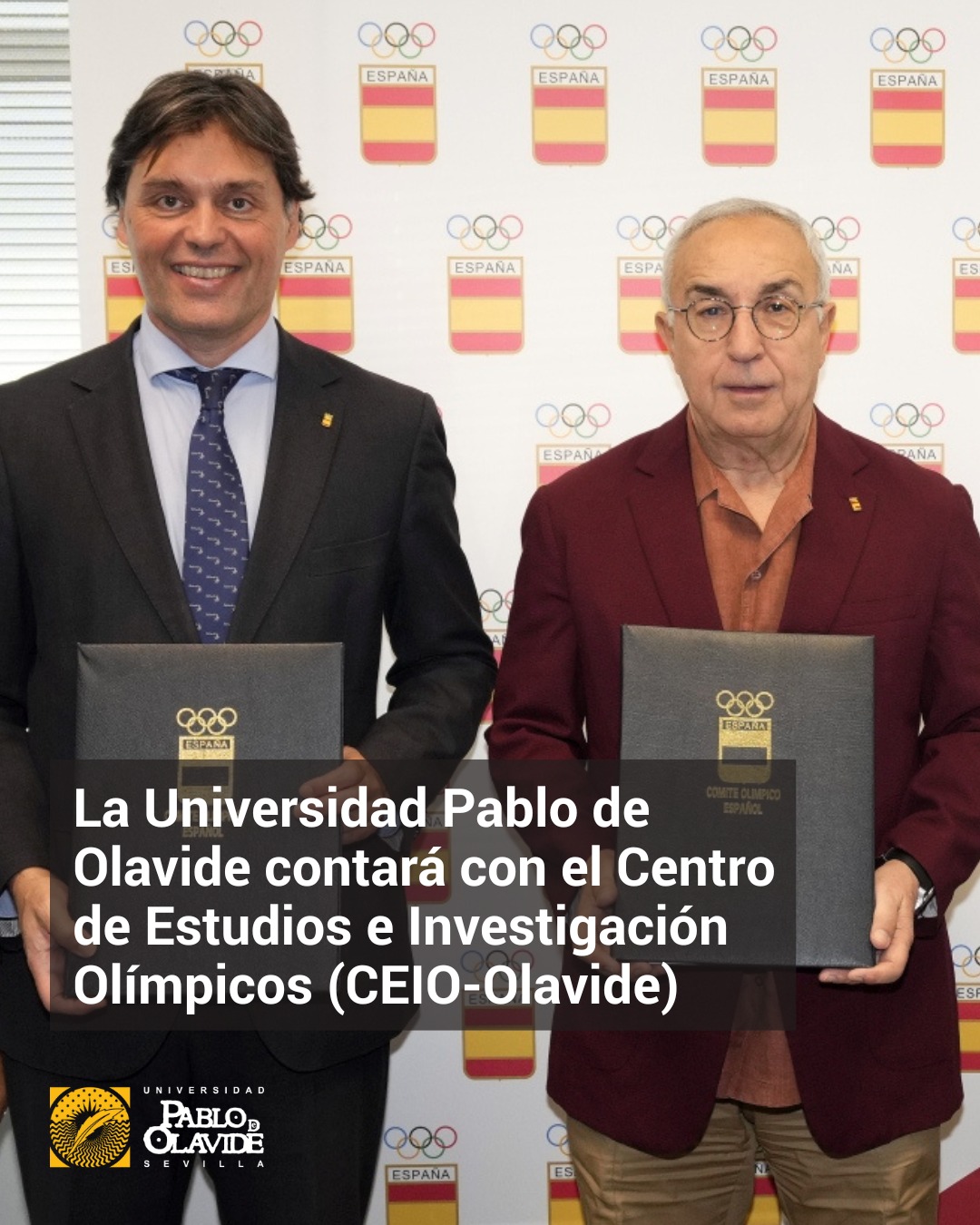 🤝 ¡Buenas noticias para el deporte y la universidad!La Universidad Pablo de Olavide ha firmado un convenio con el Comité Olímpico Español @coe_es para la creación del Centro de Estudios e Investigación Olímpicos (CEIO-Olavide) 🏛️🥇Nuestro campus se incorpora así a una red internacional de centros reconocidos por el Comité Olímpico Internacional, dedicados a investigar, enseñar y difundir el legado y los valores del Movimiento Olímpico 🌍📚🏅 💬 "Apostamos por el deporte no solo como herramienta de formación integral, sino también como salud y bienestar", ha destacado nuestro rector, @pacooliva.upo Con esta alianza, impulsamos el estudio del Olimpismo desde una perspectiva académica, interdisciplinar y conectada con el mundo 🌐¿Sabías que España es el país con más centros olímpicos universitarios acreditados por el COI? 🤔Puedes leer la noticia completa en el link de la Bio.#UniversidadPablodeOlavide #MovimientoOlímpico #Olimpismo #Deporte #COE #JuegosOlímpicos