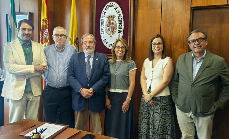 Desde la izquierda: Moisés Abascal, Carlos Ortiz, Alfonso Carmona, Laura López, Lola Ortiz y Juan José Silva
