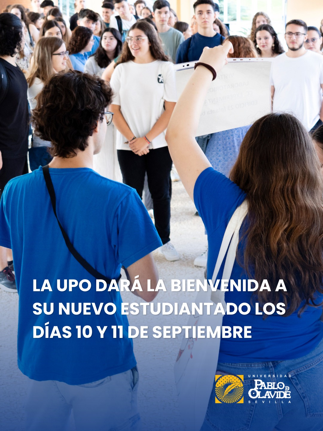 🖖 ¡La próxima semana damos la bienvenida a nuestra nueva comunidad universitaria!
Los días 10 y 11 de septiembre celebramos en la UPO nuestras Jornadas de Bienvenida 2025, un encuentro diseñado para acompañar a todo el alumnado de nuevo ingreso en sus primeros pasos en la vida universitaria.
Con el lema “El presente es la Olavide, el futuro eres tú”, más de 2.000 estudiantes iniciarán con nosotros a partir del lunes 15 de septiembre una etapa ilusionante en lo académico y en lo personal.
Durante las Jornadas…
👣 Realizaremos paseos guiados por el campus con nuestros “lazarillos” (estudiantes veteranos que os orientarán en este nuevo comienzo).
ℹ️ Os presentaremos, en la Plaza de América, todos los servicios que ponemos a vuestra disposición: becas, movilidad, deportes, voluntariado, empleabilidad, igualdad, asociaciones estudiantiles, atención psicoemocional y mucho más.
🏛️ Y con cada facultad o centro tendréis charlas y sesiones de orientación para conocer vuestros grados y a quienes serán vuestros compañeros y compañeras.
📍 Os esperamos a las 9:00 h en la Plaza de América (frente al Rectorado de la UPO).
📖 Tenéis el programa completo en el link de la bio y en la web de la UPO.
💬 Porque en la Olavide creemos que la universidad es mucho más que un lugar de estudio: es una comunidad para crecer, aprender y compartir.
#LaOlavideEresTú #BienvenidaUPO #UniversidadPablodeOlavide