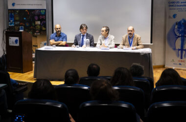 Juan Ramón Martínez, Francisco Oliva, Peter Askjaer y José Mª Millán