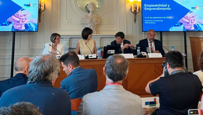 Inauguración del Encuentro sobre Empleabilidad y Emprendimiento, con Eva Alcón, Diana Morant, Carlos Andradas y Julian Garde