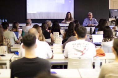 Sonia Díaz y Francisco José Torres durante las Jornadas